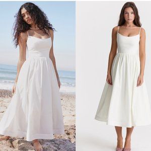 House of CB White Midi Dress